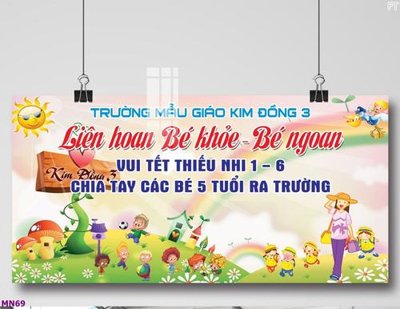 File gốc File tranh mầm non lớp học trường học MN69 (chuẩn màu) cho in offset