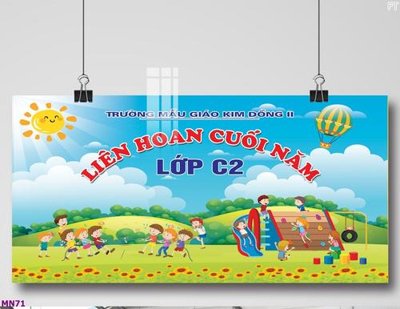 File tranh File tranh mầm non lớp học trường học MN71 (gốc) in vải canvas