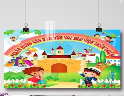 Tải về file tranh gốc File tranh mầm non lớp học trường học MN75 (để in quảng cáo)