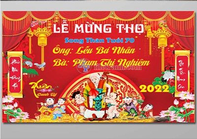 File gốc file in banner phông mừng thọ MT334 (trang trí) phòng ngủ