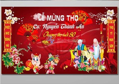 File tranh file in banner phông mừng thọ MT338 (gốc) chủ đề trừu tượng