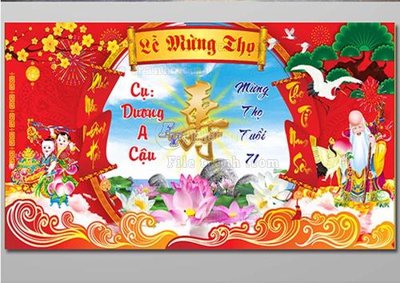 Tải file tranh gốc file in banner phông mừng thọ MT350 chất lượng cao