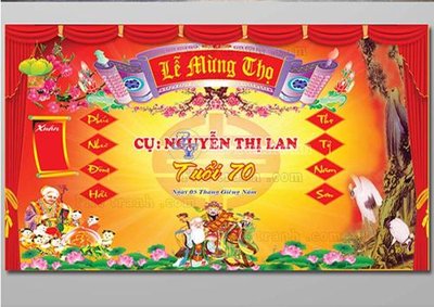 File PSD file in banner phông mừng thọ MT351 (bản gốc) cho nhà in