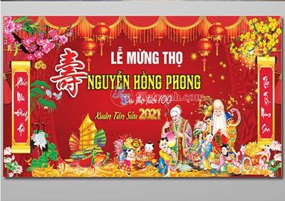 File gốc in ấn file in banner phông mừng thọ MT363 độ phân giải cao