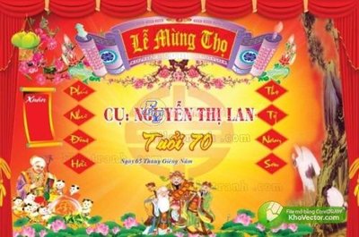File tranh file in banner phông mừng thọ MT371 (ảnh gốc) chi tiết rõ ràng