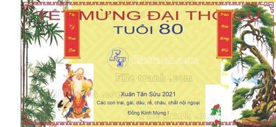 File PSD in ấn file in banner phông mừng thọ MT378 (chất lượng cao)