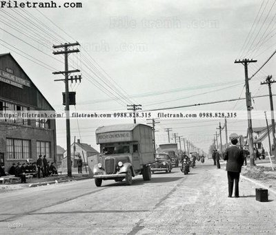 File gốc in tráng gương Moving Day_ 1942 chi tiết
