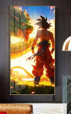 File gốc File tranh hoạt hình Anime 7 viên ngọc rồng Dragon Ball NR551 (trang trí) phòng ngủ