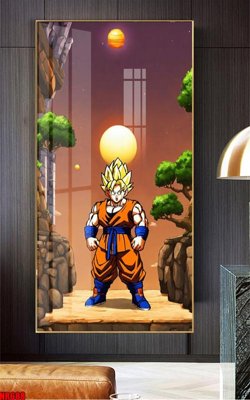 File in trần File tranh hoạt hình Anime 7 viên ngọc rồng Dragon Ball NR688 (bản gốc) phong cảnh