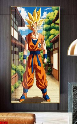 File tranh File tranh hoạt hình Anime 7 viên ngọc rồng Dragon Ball NR699 (ảnh gốc) in trần xuyên sáng