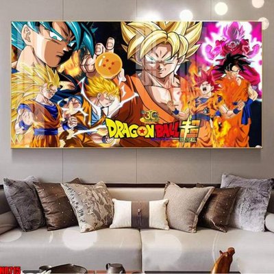 Download file File tranh hoạt hình Anime 7 viên ngọc rồng Dragon Ball NR715 (gốc) in mica cao cấp