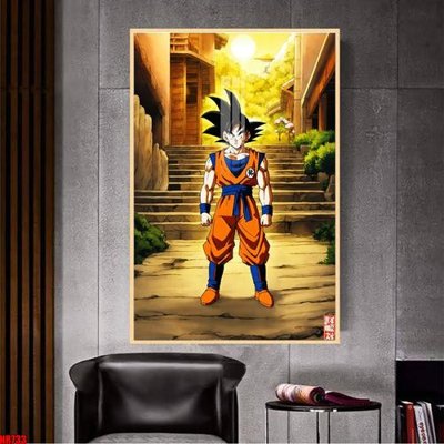File gốc File tranh hoạt hình Anime 7 viên ngọc rồng Dragon Ball NR733 (in lụa) trang trí tường