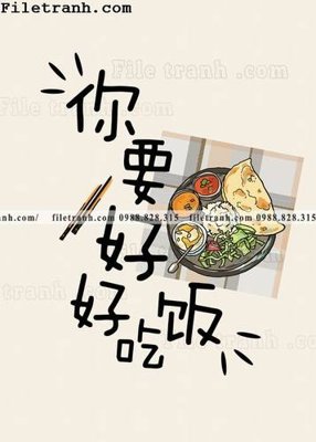 File tranh Nha hang am thuc Trung Quoc Zhang Xin 148 (bản gốc) in canvas