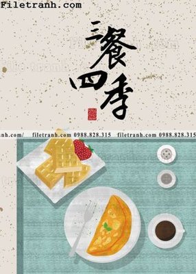 File gốc Nha hang am thuc Trung Quoc Zhang Xin 151 (in tráng gương) ốp tường