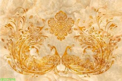 File tranh in trần 3D File in pvc vân đá cẩm thạch OPIC7096 (ảnh gốc)