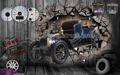 File ảnh File tranh ô tô 3d OT105 (gốc) in PP, decal