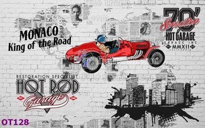 File gốc File tranh ô tô 3d OT128 (phiên bản chuẩn) để in ấn