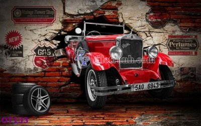 File tranh File tranh ô tô 3d OT133 (ảnh gốc) không bị mờ