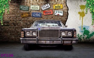 File gốc File tranh ô tô 3d OT136 (in mica) làm bảng hiệu