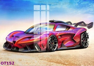 File tranh gốc File tranh ô tô 3d OT152 (bản quyền) độc đáo