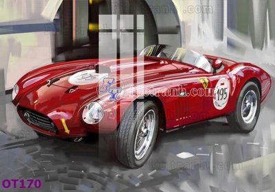 Tải file gốc File tranh ô tô 3d OT170 (in khổ lớn) không mờ