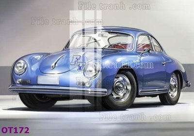 File gốc File tranh ô tô 3d OT172 (cho in 3D) độc đáo