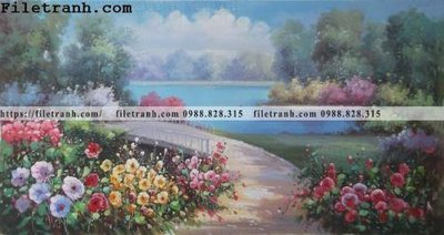 File tranh gốc in trần nhà Oil-Painting033 3D