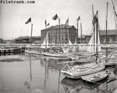 File gốc Oyster Luggers_ 1908 (PNG) trong suốt (transparent)