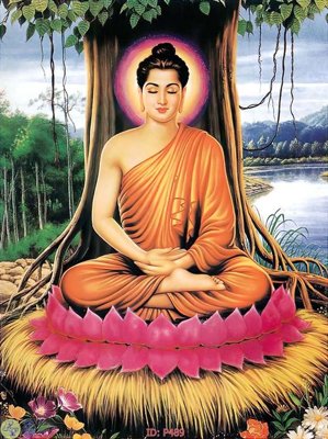 File tranh File phật giáo P489 (bản gốc) in lụa 5D