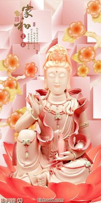 File tranh File phật giáo thần tài P553 (bản gốc) treo phòng ăn