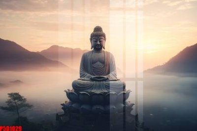 File gốc File tranh phật giáo 5D P5D1029 (in lụa) trang trí tường