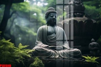 File tranh gốc in trần nhà File tranh phật giáo 5D P5D1040 3D