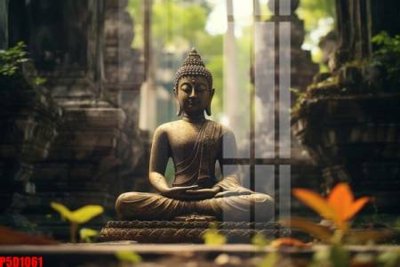 Tải file gốc in lụa File tranh phật giáo 5D P5D1061 siêu nét