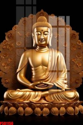 File gốc File tranh phật giáo 5D P5D1156 (phong cách) tối giản