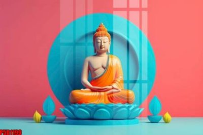 File tranh in trần 3D File tranh phật giáo 5D P5D1199 (ảnh gốc)