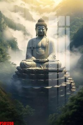 File gốc File tranh phật giáo 5D P5D1208 (in lụa) tranh thuận buồm