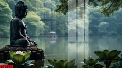 File gốc File tranh phật giáo 5D P5D1224 (in lụa) tranh thuận buồm