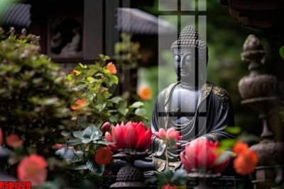 File gốc File tranh phật giáo 5D P5D1229 (in mica) trang trí