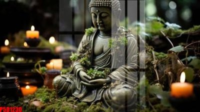 File in trần File tranh phật giáo 5D P5D1230 (bản gốc 3D) sống động