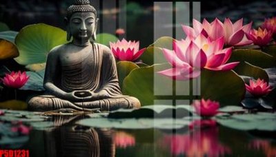 File gốc File tranh phật giáo 5D P5D1231 (in mica) trang trí