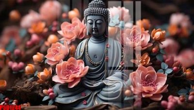 File PSD File tranh phật giáo 5D P5D1244 (chất lượng in ấn)