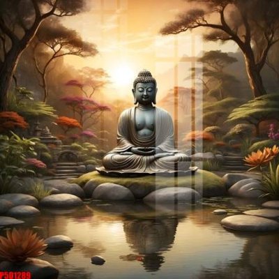 File tranh ảnh gốc File tranh phật giáo 5D P5D1289 dùng cho in khổ lớn