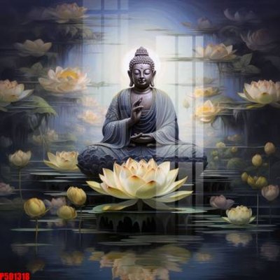 Download file File tranh phật giáo 5D P5D1318 (gốc) in mica cao cấp