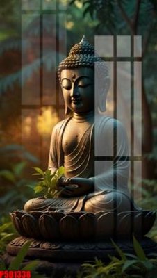 File gốc File tranh phật giáo 5D P5D1338 (in lụa) tranh mã đáo