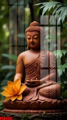 File in trần File tranh phật giáo 5D P5D1341 (bản gốc) bầu trời