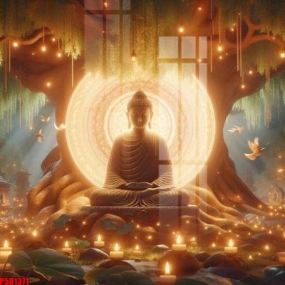 File PSD File tranh phật giáo 5D P5D1371 (gốc) nhiều lớp (multi-layer)