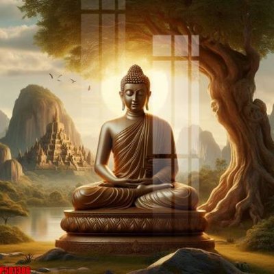 File in mica File tranh phật giáo 5D P5D1386 (ảnh gốc) đẹp