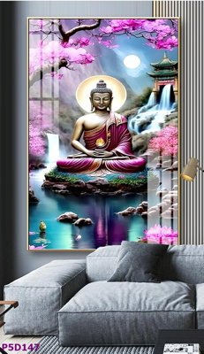 File tranh File tranh phật giáo 5D P5D147 (bản gốc) in lụa 5D