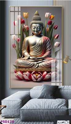 File in mica File tranh phật giáo 5D P5D173 (ảnh gốc) đẹp