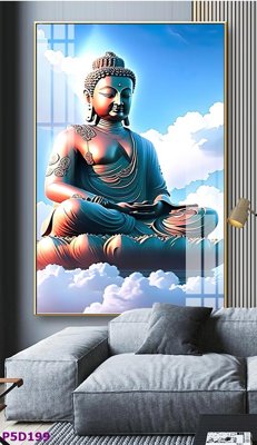 File gốc File tranh phật giáo 5D P5D199 (in tráng gương) hiện đại